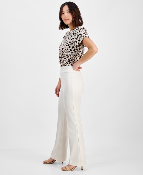 Petite Pull-On Crepe Trousers