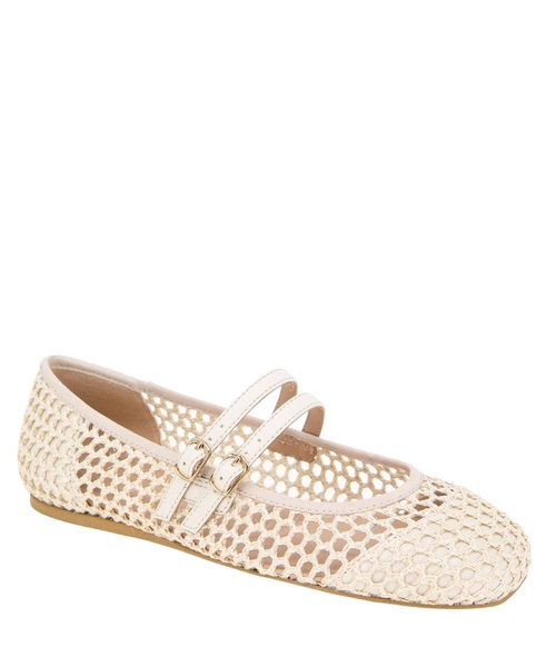 Women's Harisa Woven Square-Toe Mary Jane Ballet Flats