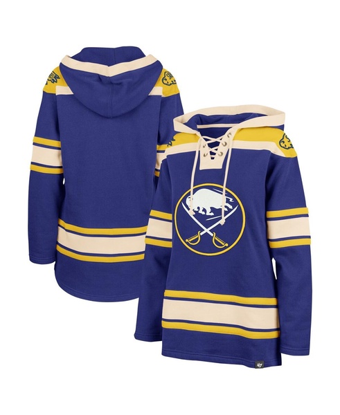Women's Royal Buffalo Sabres Superior Lacer Pullover Hoodie