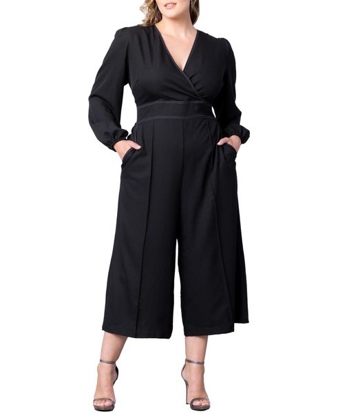 Plus Size Tessa Cropped Wide Leg Jumpsuit
