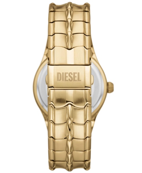 Men's Vert Quartz Three Hand Date Gold-Tone Stainless Steel Watch 44mm