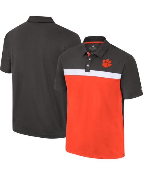 Men's Charcoal Clemson Tigers Two Yutes Polo Shirt