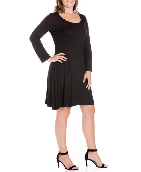 Plus Size Flared Dress