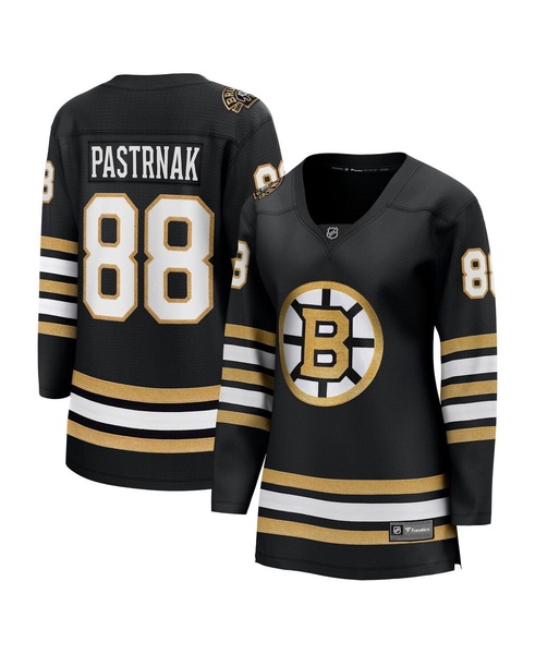 Women's David Pastrnak Black Boston Bruins 100th Anniversary Premier Breakaway Player Jersey