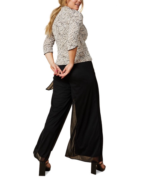 Printed Jacket and Top Set, Regular & Petite Sizes 