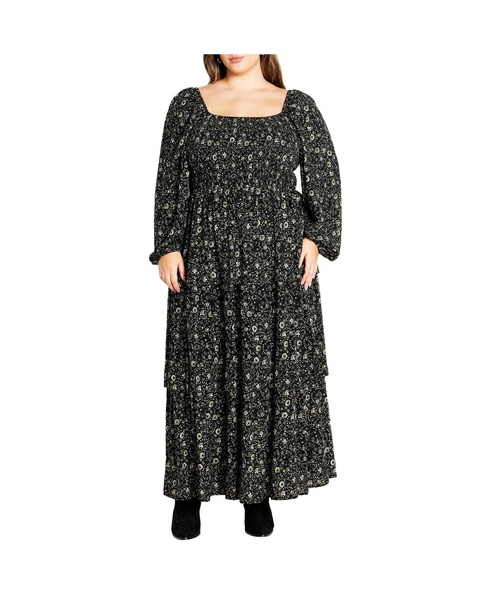 Plus Size Dahlia Tiered Maxi Dress