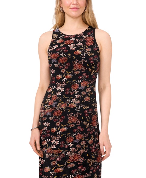 Women's Floral-Print Sleeveless Maxi Dress