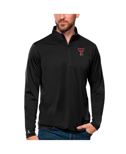 Men's Black Texas Tech Red Raiders Tribute Quarter-Zip Top