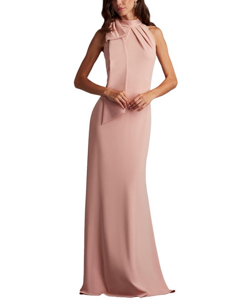 Sims Shoulder Bow Halter Gown