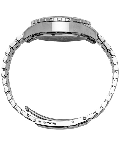 Women's Marina Diver's Multifunctional Titanium Bracelet & White Silicone Strap Watch 40mm