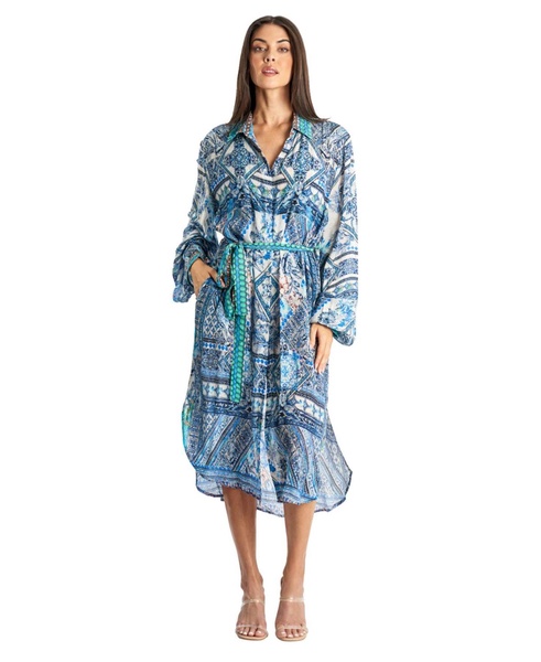 Women's Long Belted Overshirt