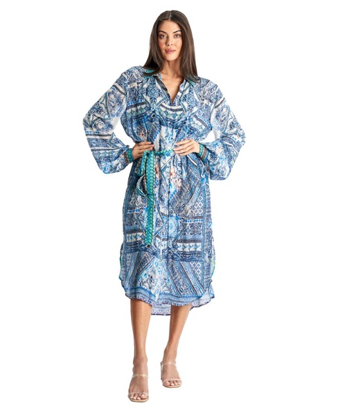 Women's Long Belted Overshirt
