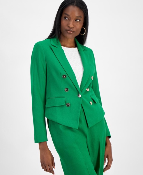 Women's Faux Double-Breasted One-Button Blazer, Exclusively at Macy's
