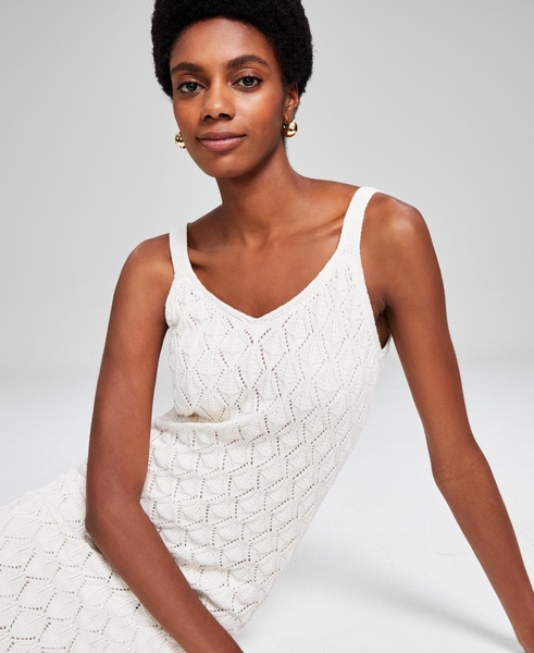 Women's Crochet Tank Midi Dress, Created for Macy's