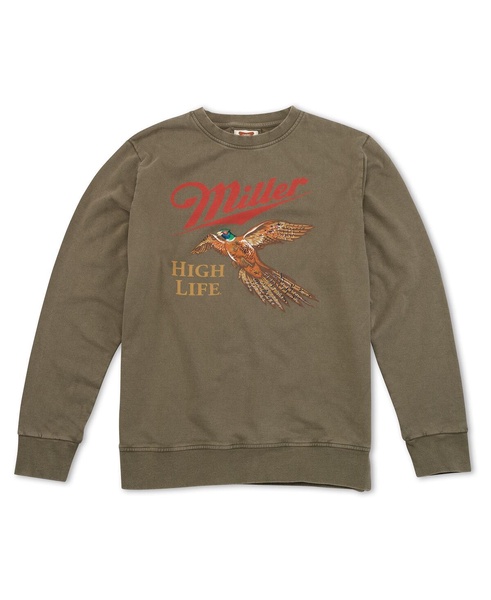 Men's Olive Miller High Life Sunday Fleece Pullover Sweatshirt