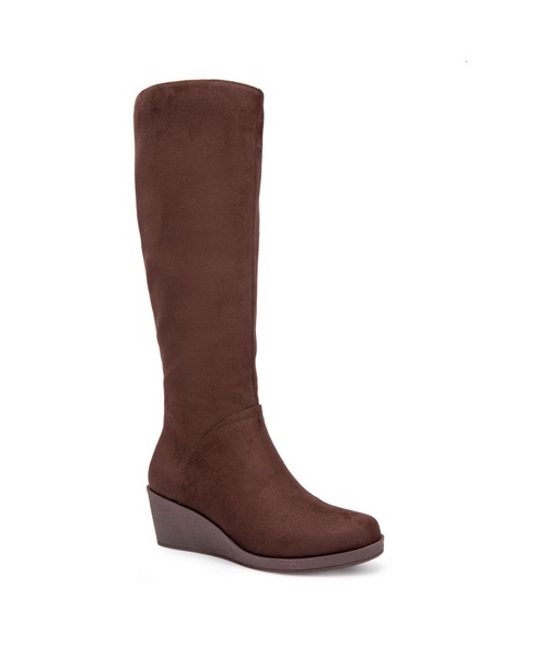 Women's Tall Binocular Regular Calf Wedge Boots