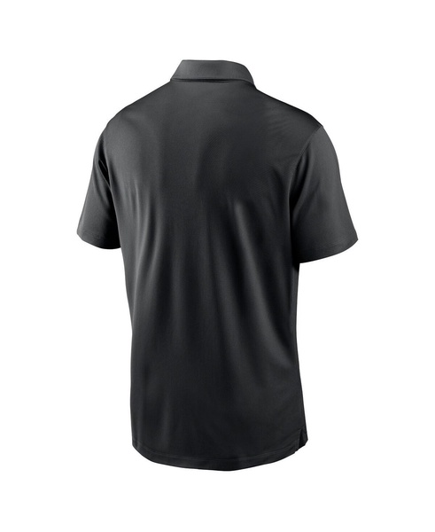 Men's Black Minnesota Vikings Franchise Team Logo Performance Polo