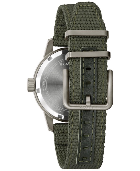 Men's Automatic Hack Green Nylon Strap Watch 38mm