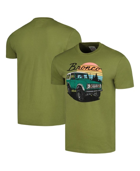 Men's Olive Bronco Brass Tacks T-Shirt