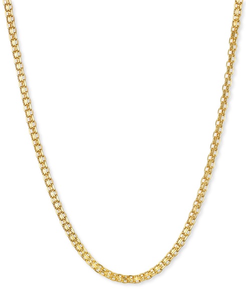  18" Bismark Link Chain Necklace (1-1/2mm) in 14k Gold