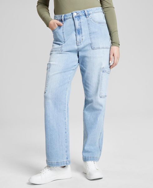 Women's High Rise Utility Denim Jeans 