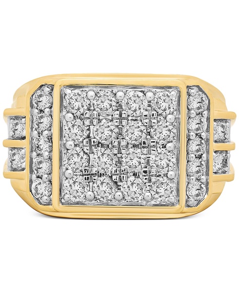 Men's Diamond Multi Cluster Ring (2 ct. t.w.) in 10k Gold