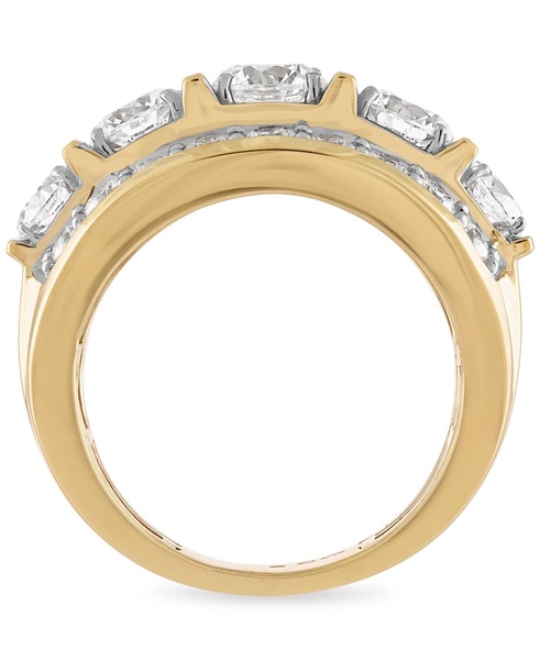 Men's Diamond Large Cluster Statement Ring (7 ct. t.w.) in 10k Gold