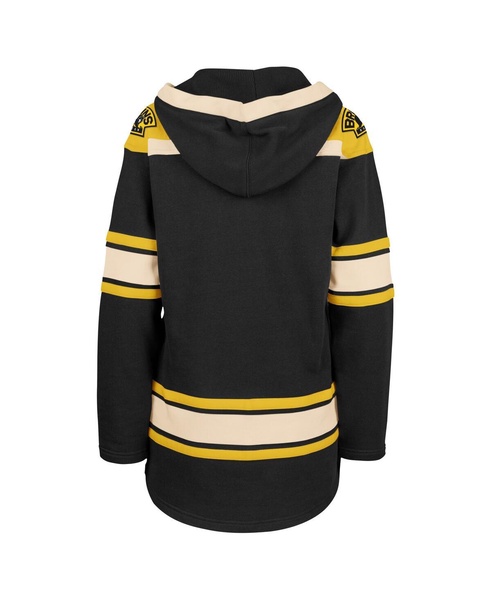 Women's Black Boston Bruins Superior Lacer Pullover Hoodie