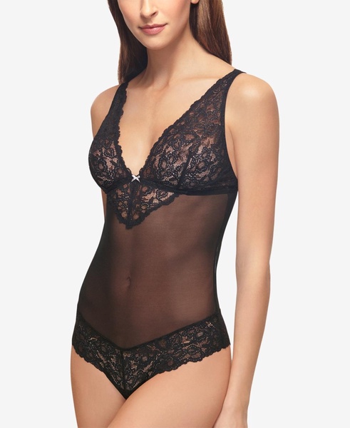 b. Charming Mesh and Lace Lingerie Bodysuit 936232