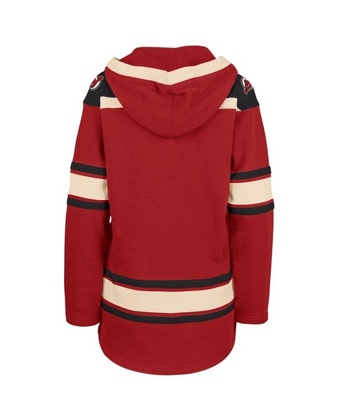 Women's Red New Jersey Devils Superior Lacer Pullover Hoodie