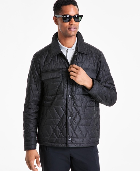 Men's Quilted Shirt Jacket, Exclusively at Macy's