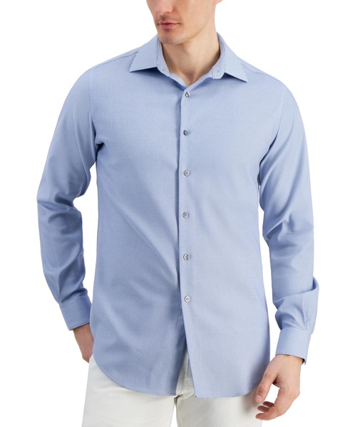 Men's Slim-Fit Dobby Dress Shirt, Created for Macy's