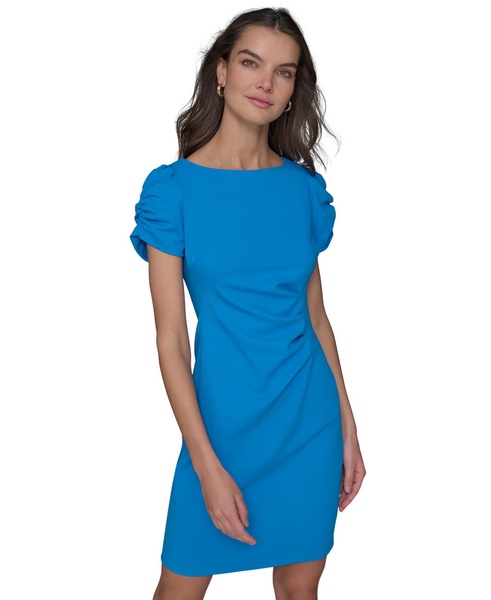 Women's Pleated-Waist Sheath Dress
