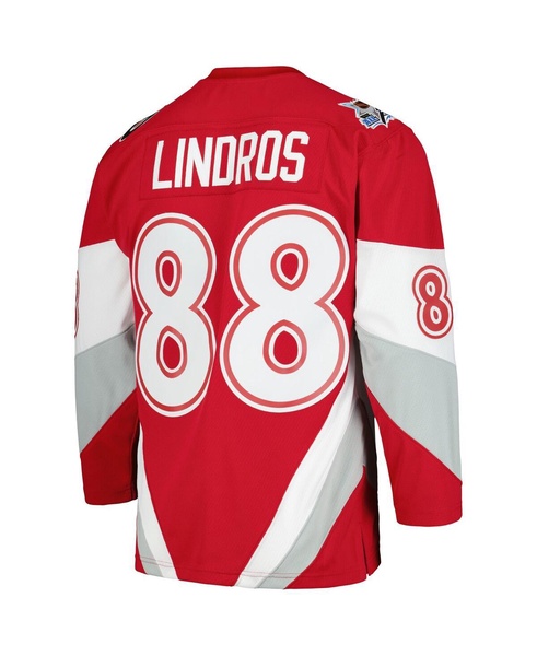 Mitchell Ness Men's Eric Lindros Scarlet 1999 NHL All-Star Game Blue Line Player Jersey