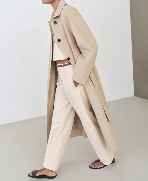 Women's Cotton Straight Mid-Rise Pants