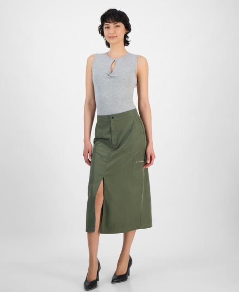Women's Cargo Midi Skirt, Exclusively at Macy's