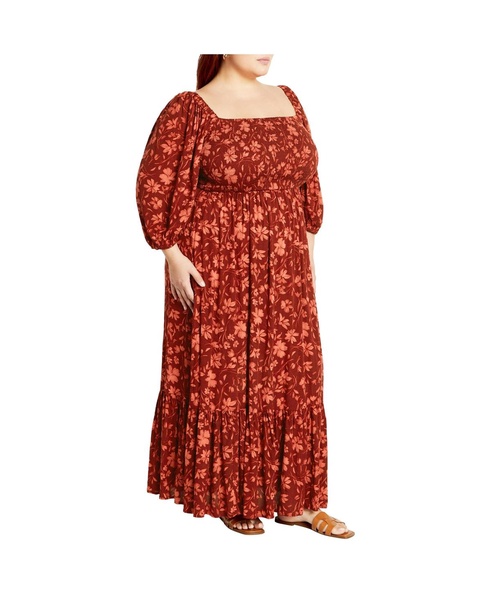 Plus Size Kaylee Print Maxi Dress