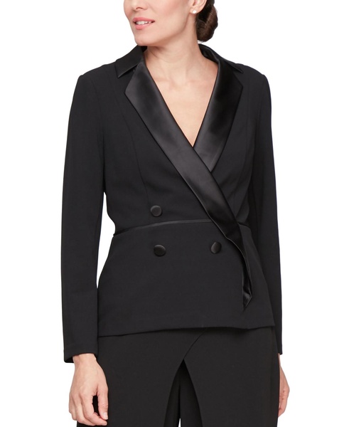 Women's Contrast-Trim Tuxedo Jacket