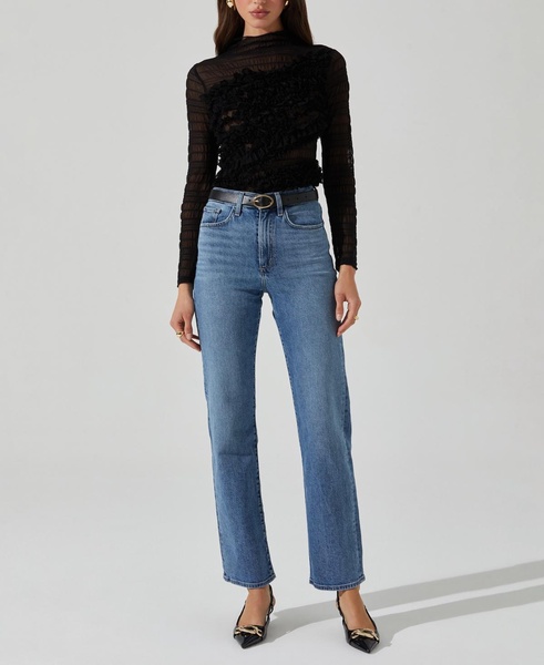 Women's Owena Mock-Neck Long-Sleeve Top