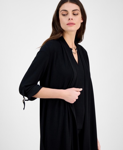 Women's Draped 3/4-Sleeve Cardigan Sweater