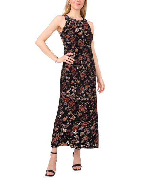 Women's Floral-Print Sleeveless Maxi Dress