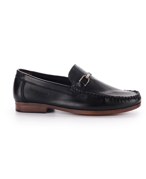 Men's Perforated Buckle Loafers