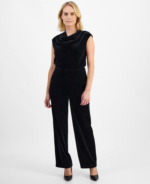 Petite Wide-Leg Pull-On Pants
