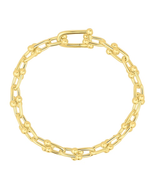 Silver-Plated or 18K Gold-Plated Ball Link Bracelet