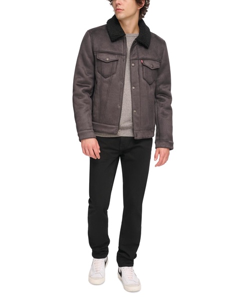 Men's Relaxed-Fit Faux-Shearling Trucker Jacket  