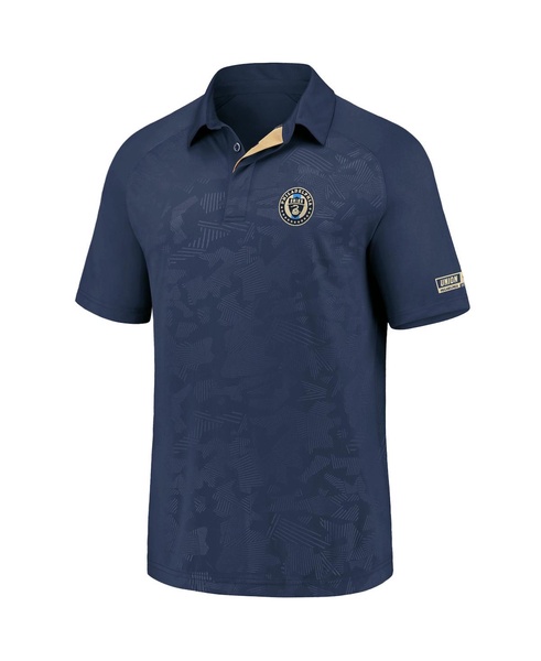 Men's Navy Philadelphia Union Iconic Defender Raglan Polo