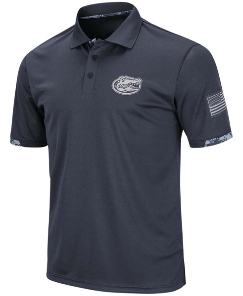 Men's Charcoal Florida Gators OHT Military-Inspired Appreciation Digital Camo Polo