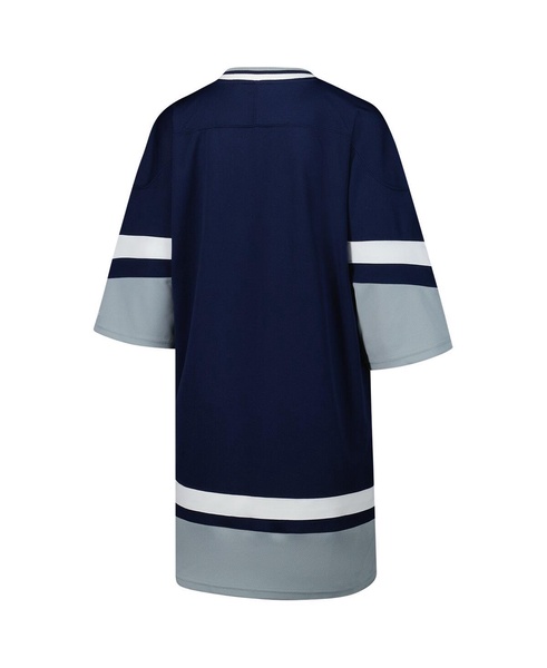 Women's Navy Dallas Cowboys Slap Shot V-Neck 3/4 Sleeve Sneaker Dress
