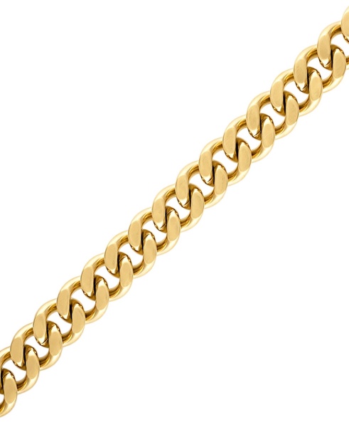 Men's Classic Curb Chain 24" Necklace in Gold-Plated Stainless Steel