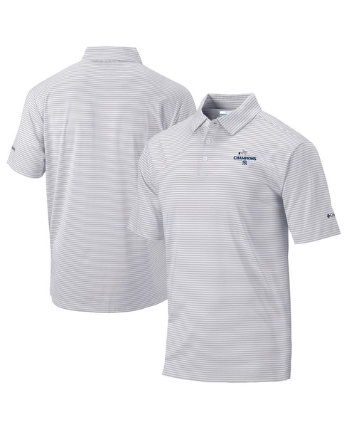 Men's Grey New York Yankees 2024 American League Champions Omni Wick Club Invite Polo